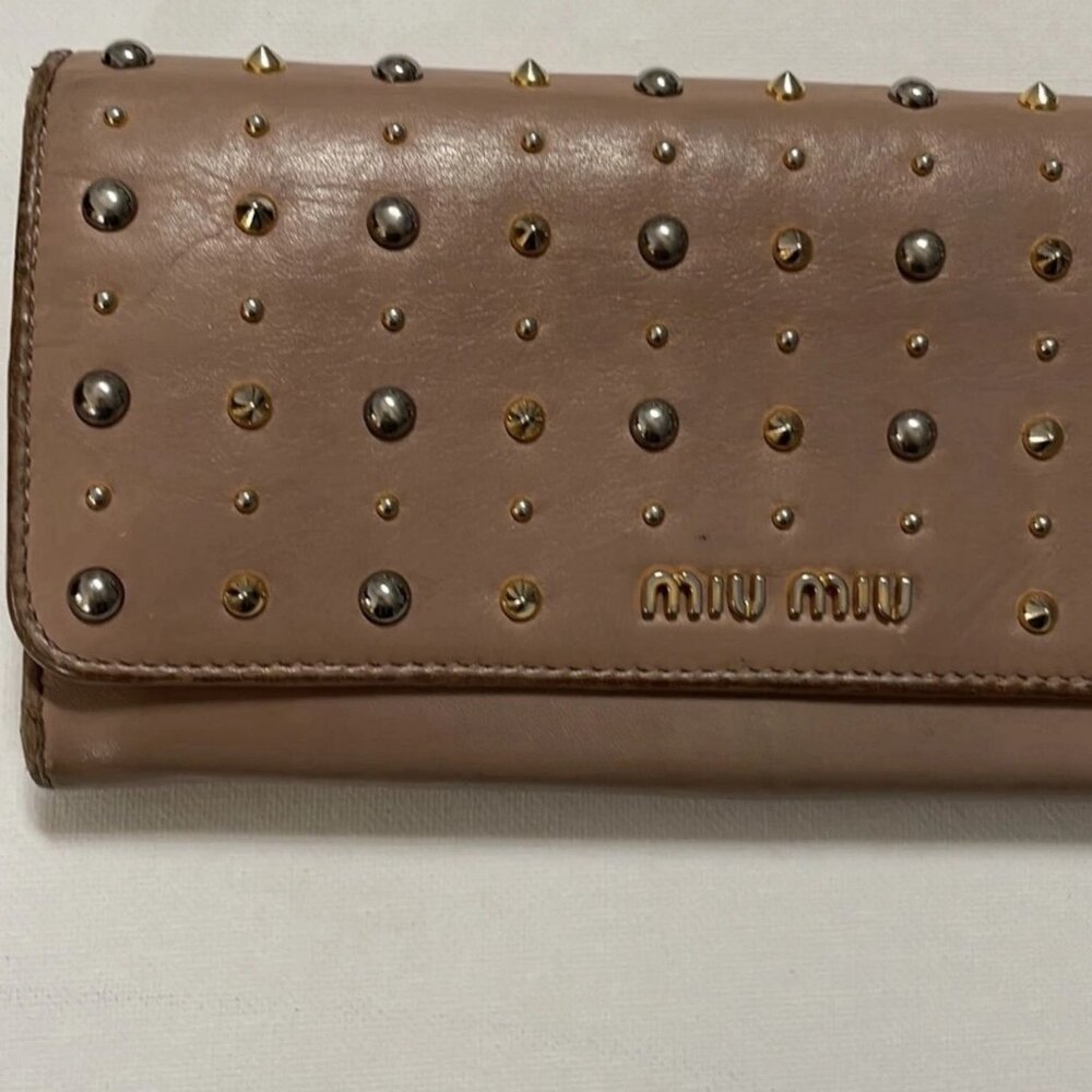 Authentic Miu Miu Studded Wallet - image 3